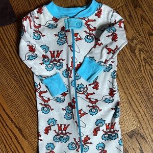 Hanna Andersson Dr Seuss Long Johns One Piece EUC 70cm